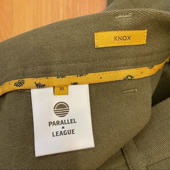 NWT Parallel X League Men’s Knox Green Khaki Shorts Size 30 - Picture 8 of 8